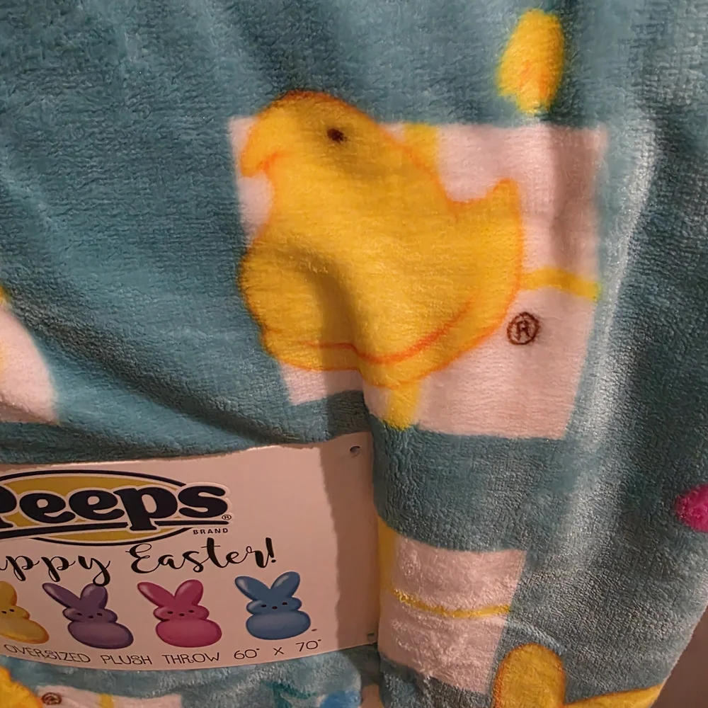 Peeps Easter Plush Throw Blanket -NWT